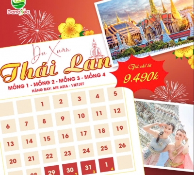  [TẾT] Khám phá Thái Lan 5N4D: Bangkok - Pattaya [AIR ASIA]