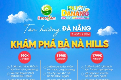 Cùng Danasea tận hưởng Đà Nẵng 3 ngày 2 đêm – Khám phá Bà Nà Hills 