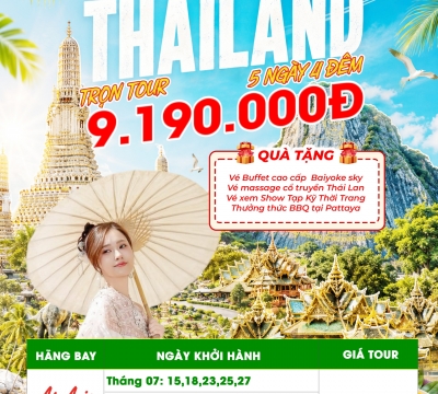 Khám phá đất nước Thái Lan 5N4D [AIR ASIA]