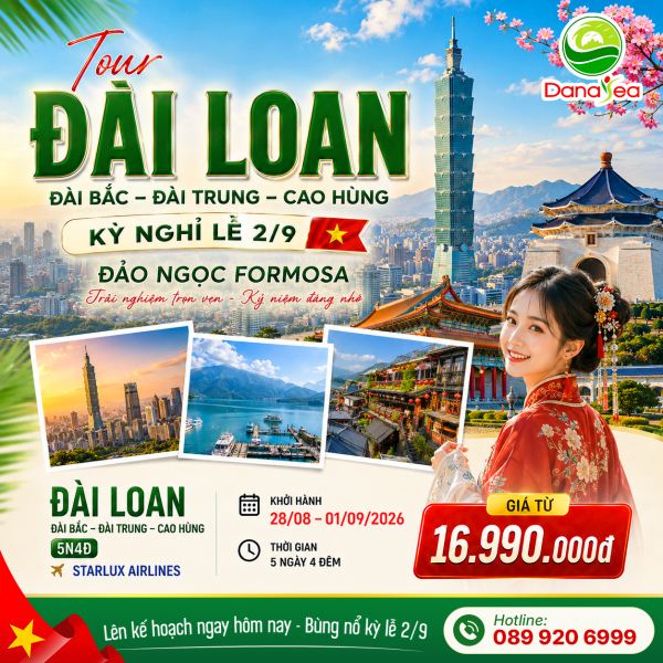 Hành Trình Chinh Phục Đài Loan 5N4Đ: Chiêm Ngưỡng Hồ Nhật Nguyệt & Sắc Màu Dương Minh Sơn