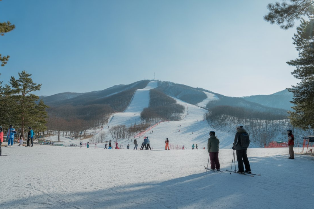 Tuyết trắng ở Gangwon-do vào cuối đông