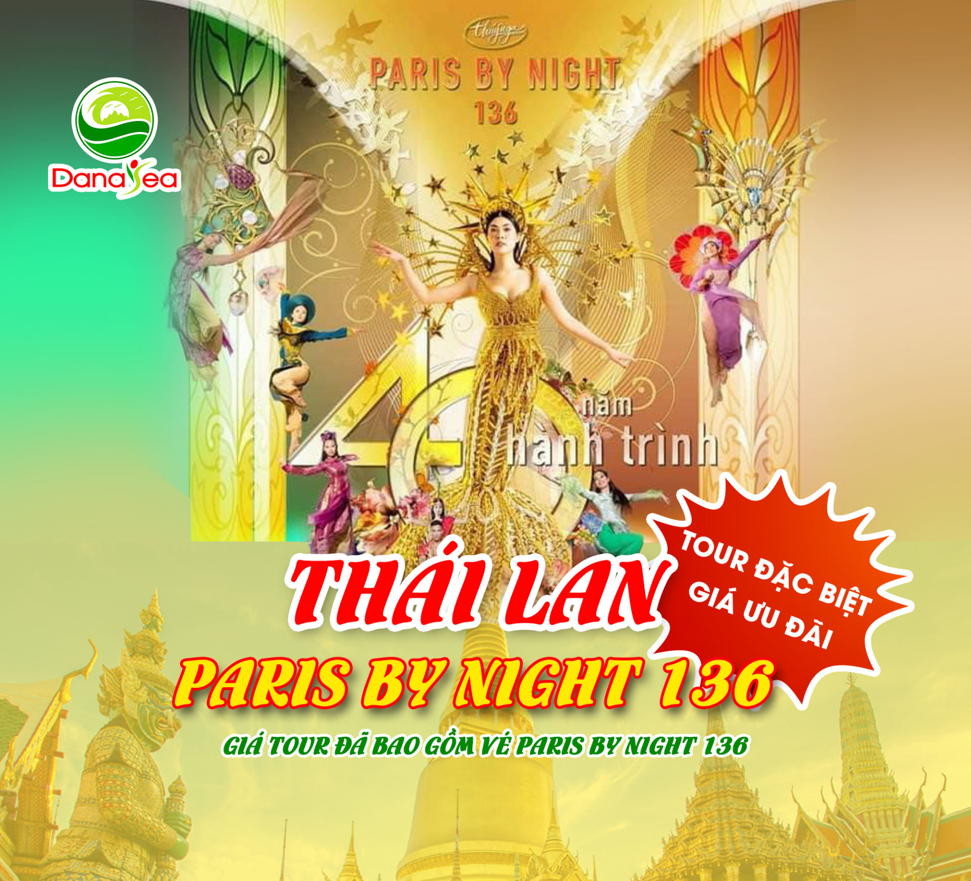 PARIS BY NIGHT 136 IN THAILAND 2023 -  5N4Đ 