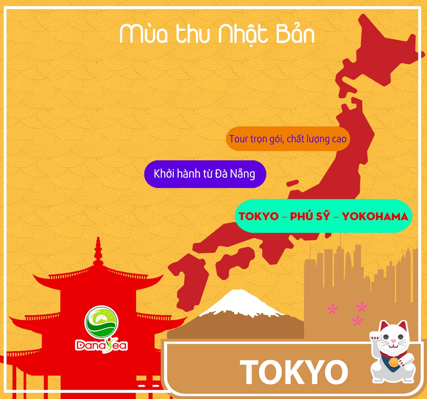 Mùa thu nhật bản, tour đà nẵng nhật bản chất lượng cao